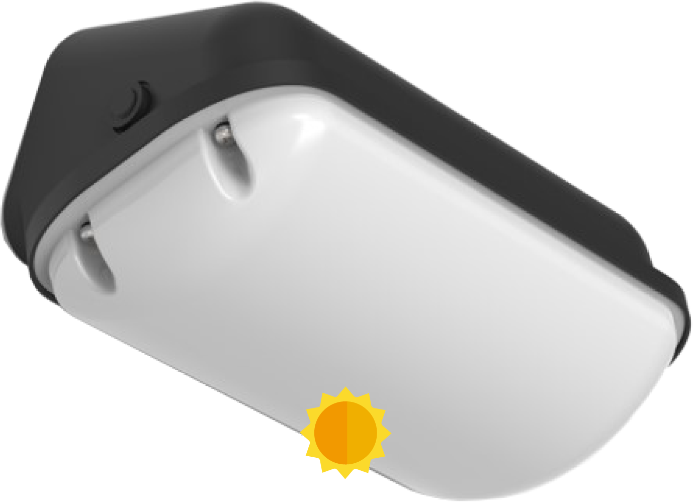 Pragmalux LED Facadearmatur Deca IP65 6,5-12W 3000K-4000K 2-CCT 650-1100lm Sort + Dagslyssensor