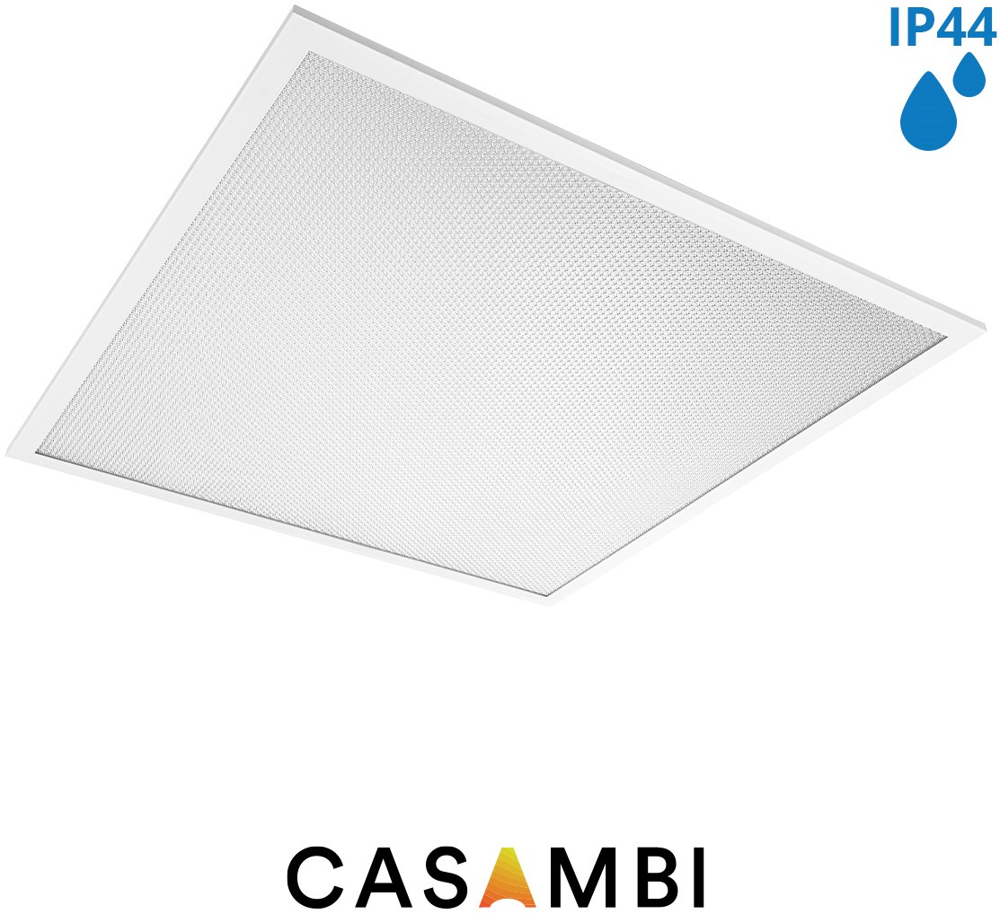 Pragmalux LED Panel 60x60cm Sigma G2 IP44 38W 3000K-4000K 2-CCT 5000-5100lm UGR<19 +TCI Casambi Driver (4x14W/4x18W)