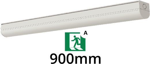 Pragmalux LED Monteringsbjælke Linea 90cm 15-25W 3000-5000K 3CCT 2100-3500lm +nødmodul 1 time selvtest