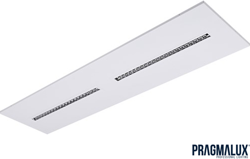 Pragmalux LED Indlægsarmatur Modul 30x120cm 26-30W 3500-4200lm 3000K-4000K 2CCT UGR<16 hvid RAL9003 +driver