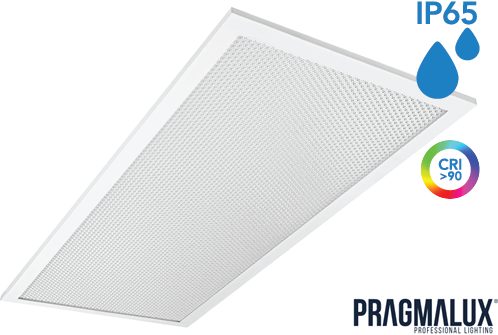 Pragmalux LED Panel 30x60cm Sigma G2 IP65 CRI>90 9-20W 5000K-6500K 2-CCT 1100-2600lm UGR<19 +Driver (2x14W/2X18W)