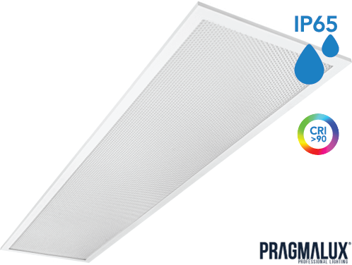 Pragmalux LED Panel 30x120cm Sigma G2 IP65 CRI>90 37W 5000K-6500K 2-CCT 5100-5150lm UGR<19 +IP65 Driver (2x28W/2x36W)