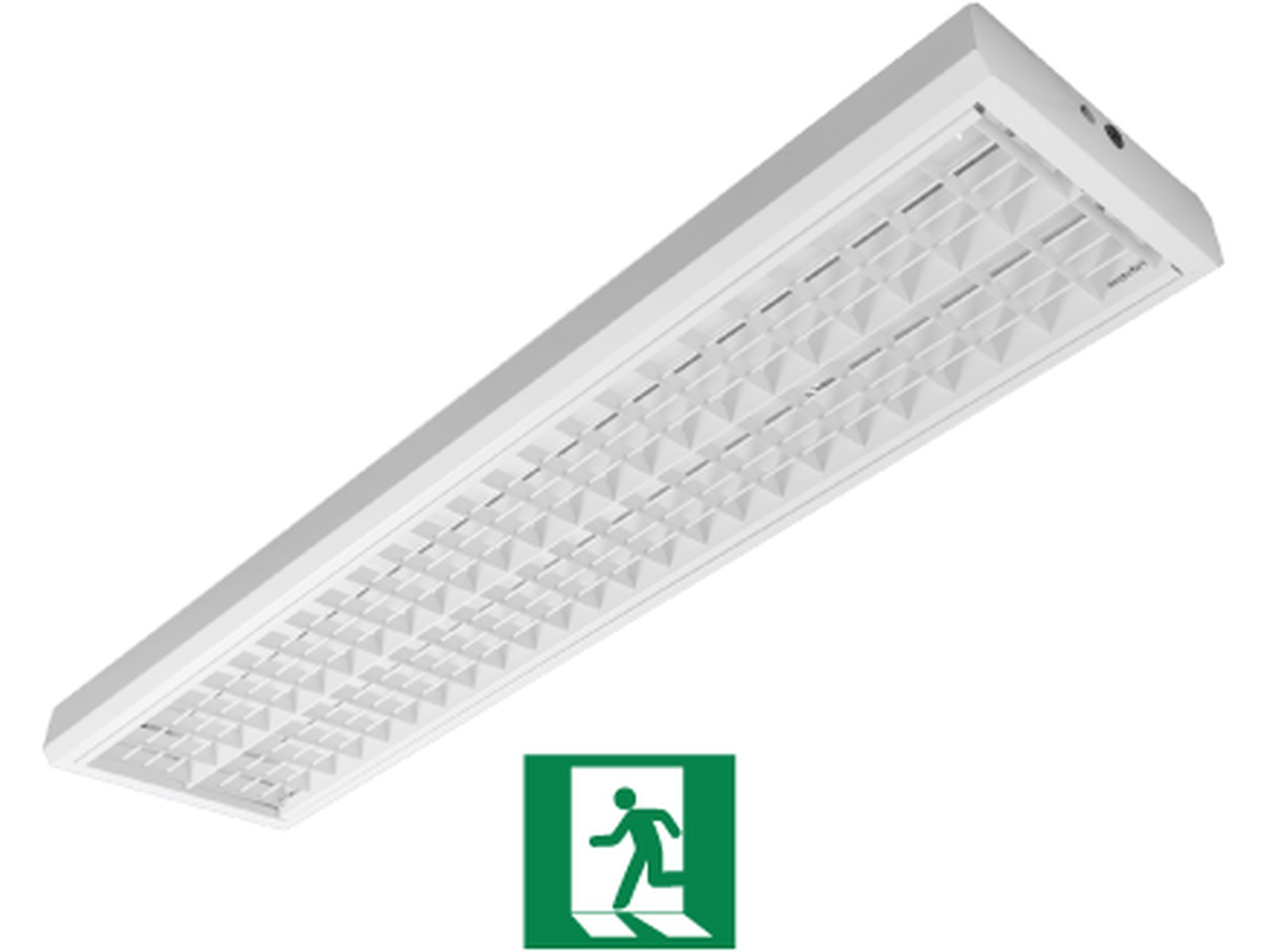 Pragmalux LED Ballfast Sports Alarm Sparta Pro IK10 200W 4000K 25000lm hvid RAL9003 + Nødmodul 1 times selvtest (440mA)