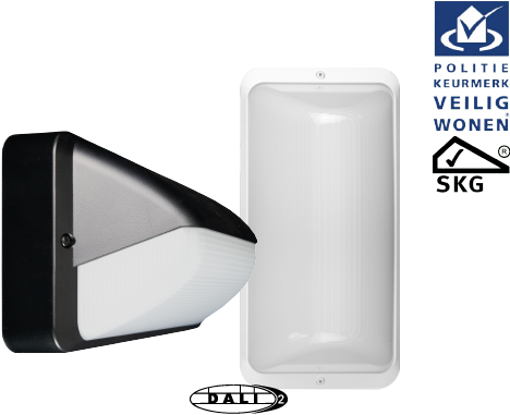 Pragmalux LED Portiek Port-S DALI2 PKVW IP66 IK10 2,75-5W 275-600lm 2700K-4000K 3-CCT (125mA)