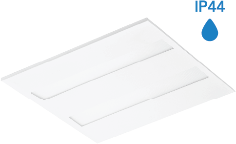 Pragmalux LED Panel Flexcore IP44 60x60cm 26-39W 3600-5500lm 3000K-3500K-4000K 3CCT CRI>90 UGR<19 hvid RAL9003+Philips driver