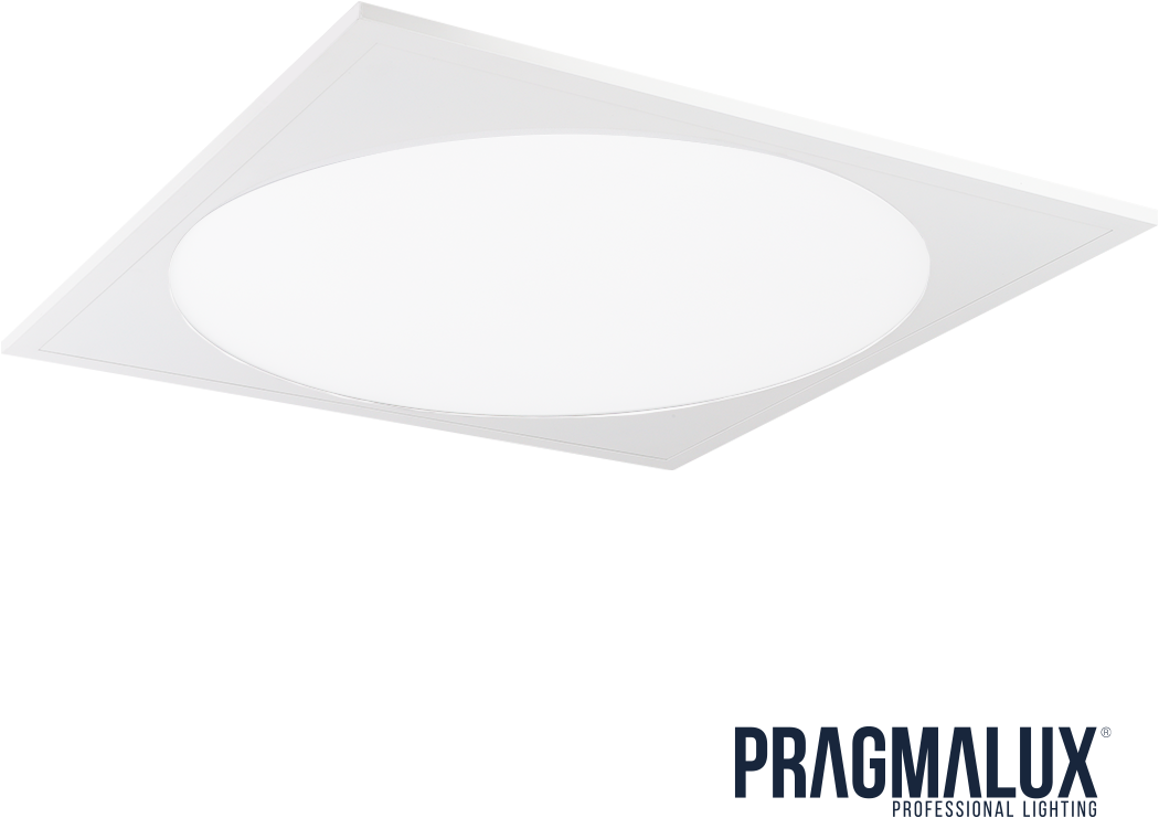 Pragmalux LED Panel 60x60cm Rondix IP54 20-40W 3000K-3500K-4000K 3CCT 2300-5000lm UGR<19 hvid RAL9016 + Driver (4x14W)