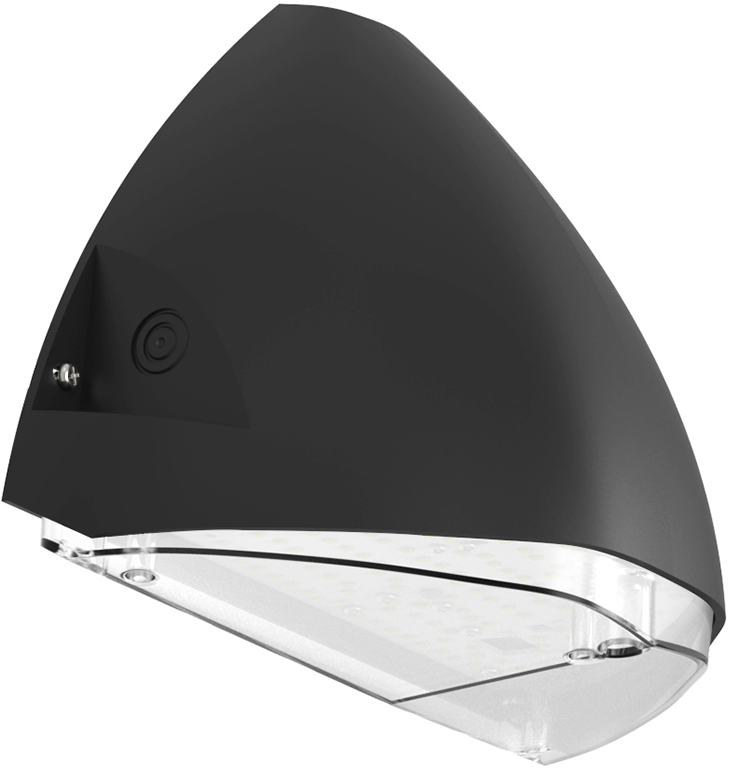 Pragmalux LED Facadearmatur Squalo mini IP65 IK10 7-12W 900-1650lm 2CCT 3000K-4000K Symmetrisk Antracit RAL7016