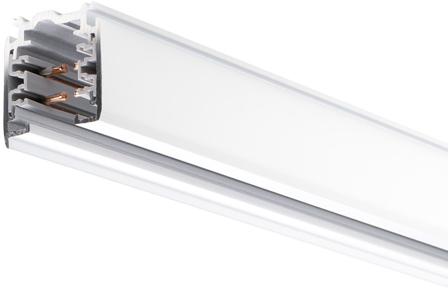 PRX 3-faset Skinne 4M Firkantet Hvid 230V/400V 16A