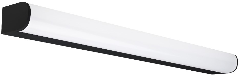 Pragmalux LED Spejlarmatur Softshine IP44 IK06 900mm 20W 2500-2650lm 2700K-3000K-4000K 3-CCT sort RAL9005