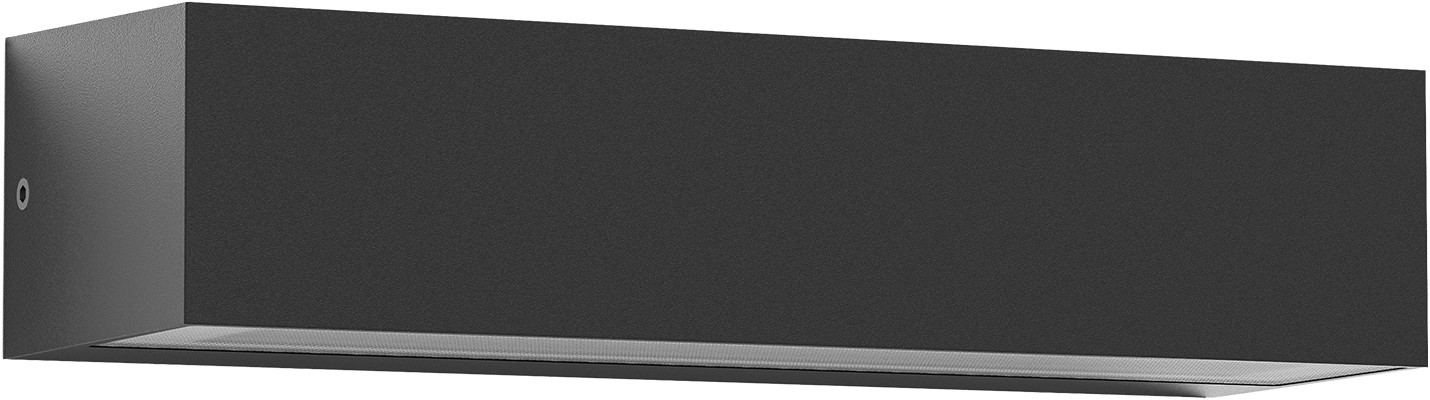 Pragmalux LED Facadearmatur Rocq-M Up/Down IP65 C4 11W 850-1150lm 2200-2700-3000-4000K 4CCT CRI>80 Grafit grå RAL7024 fasedæmpbar