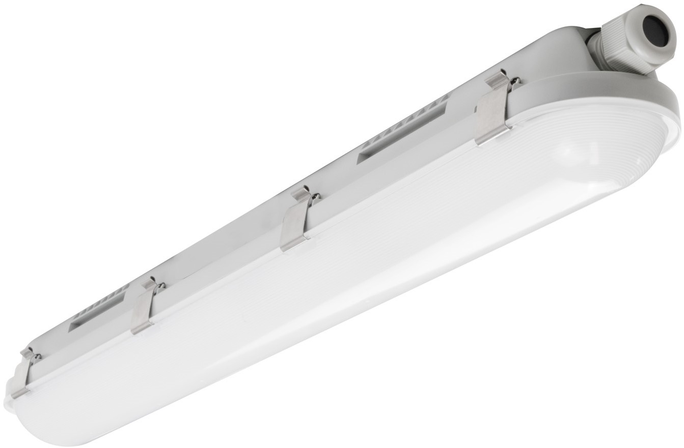 Pragmalux LED TL Vandtæt Armatur Essence Classic G3 IP66 60cm 11-19W 1400-2450lm 3CCT 3000-4000-6500K 3x2,5mm Gennemgangsledning (2x18W)+ Bevægelsessensor