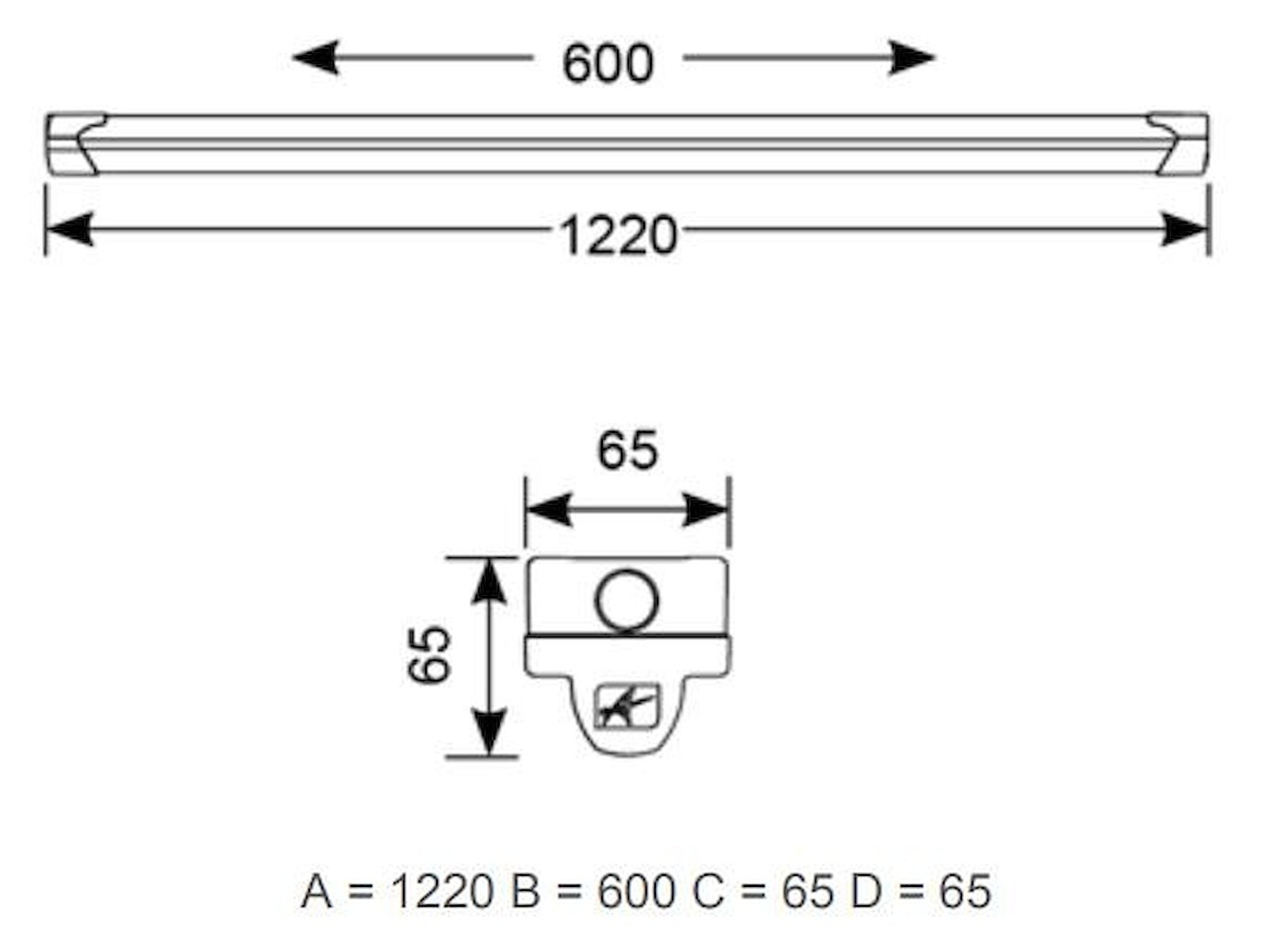 Led armatur Topline 25W IP20