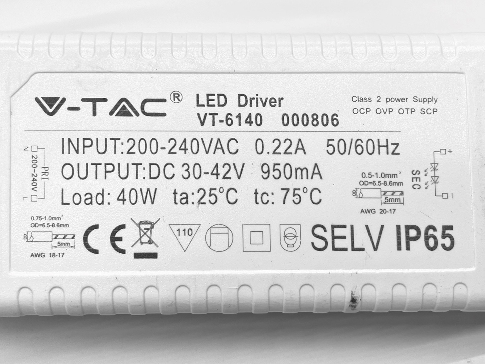 LED driver 40W. vandtæt