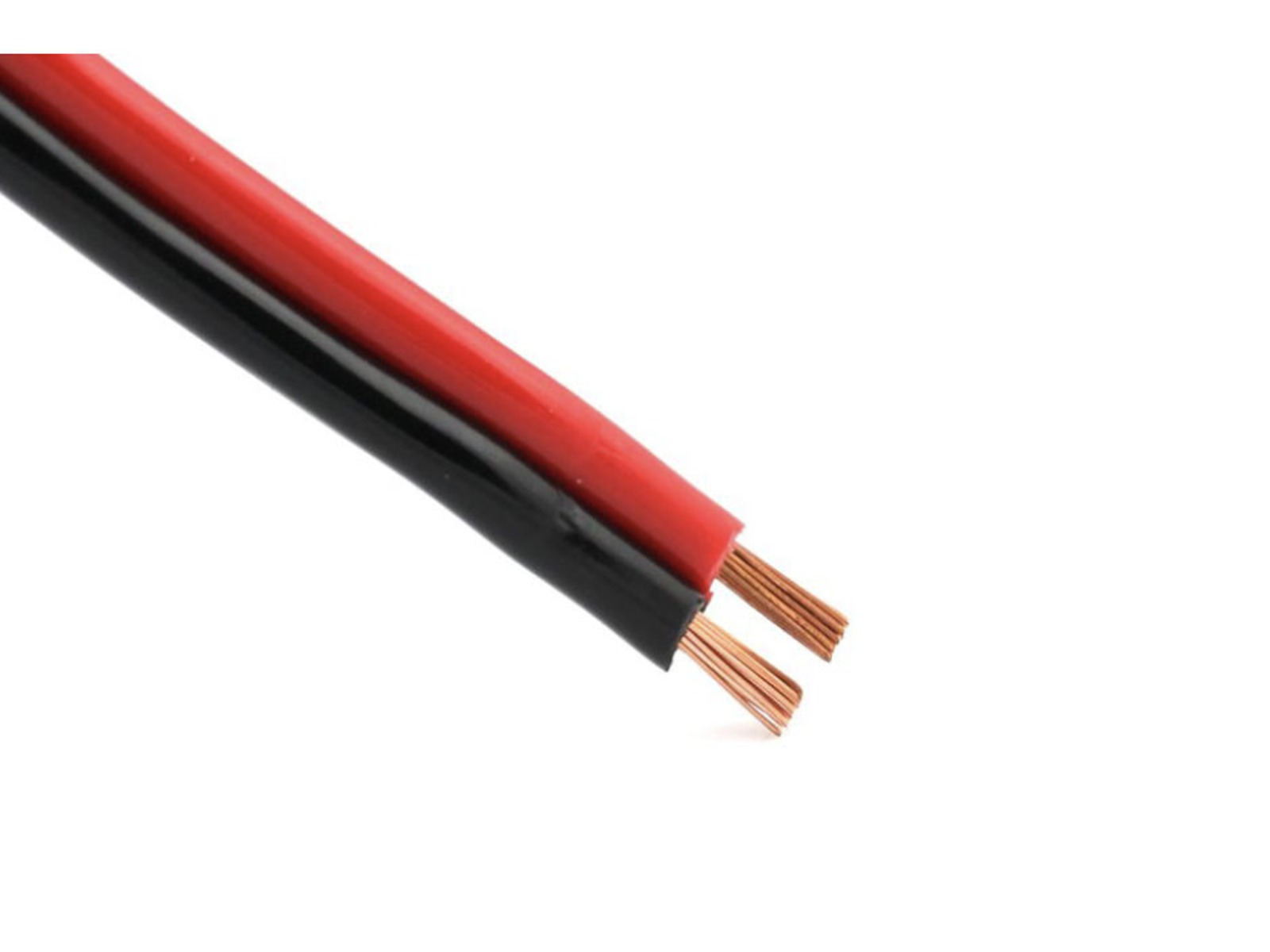Kabel. tvilling rød/sort 16mm 25 meter