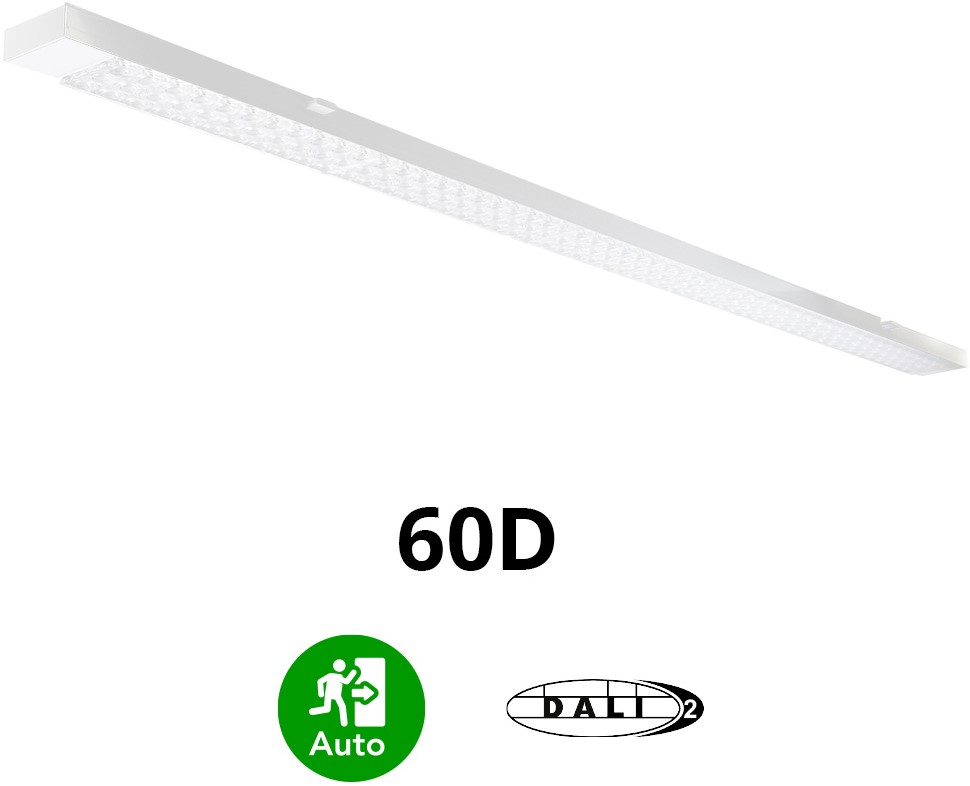 Pragmalux PRX Uniline LED-modul HO 1528mm 75-22W 12000-3500lm 3000K 60D DALI + nødmodul 1 time selvtest