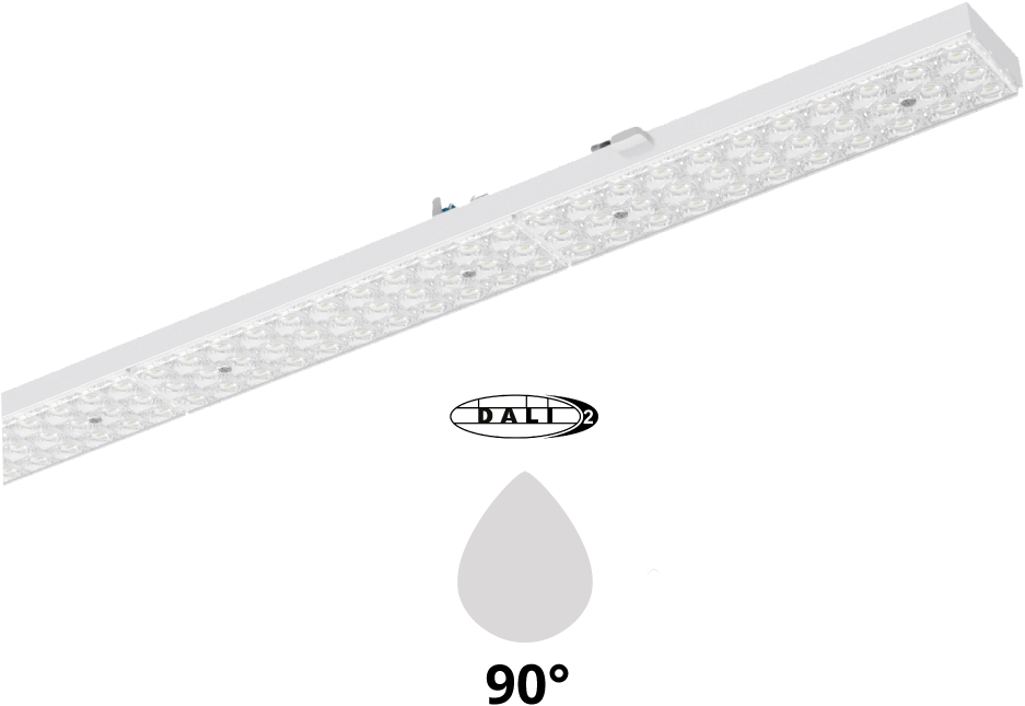 Pragmalux PRX-Line UO LED modul-hvid 2039mm 110W maks 17500lm 4000K 90D DALI