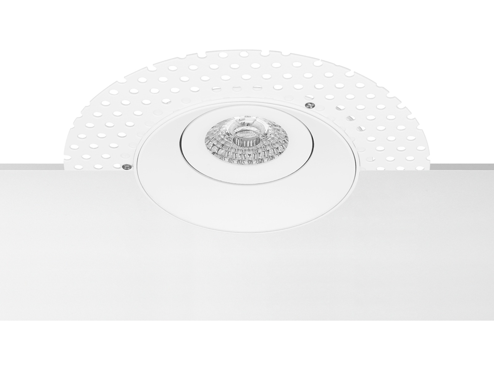 Pragmalux Indbygget Spot Navis Trimless Rund Tiltable White RAL9003 - inkl. GU10 Fitting