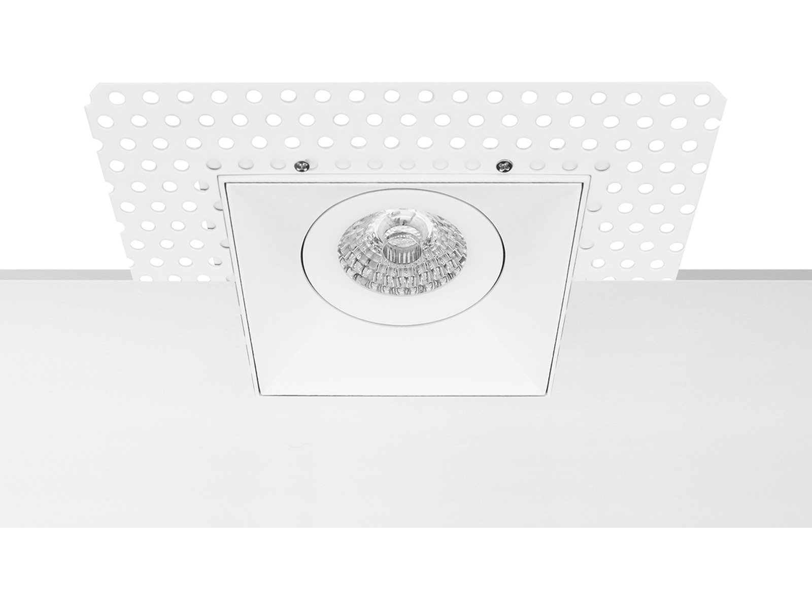 Pragmalux Indbygget Spot Navis Trimless Square Tiltable White RAL9003 - inkl. GU10 Fitting
