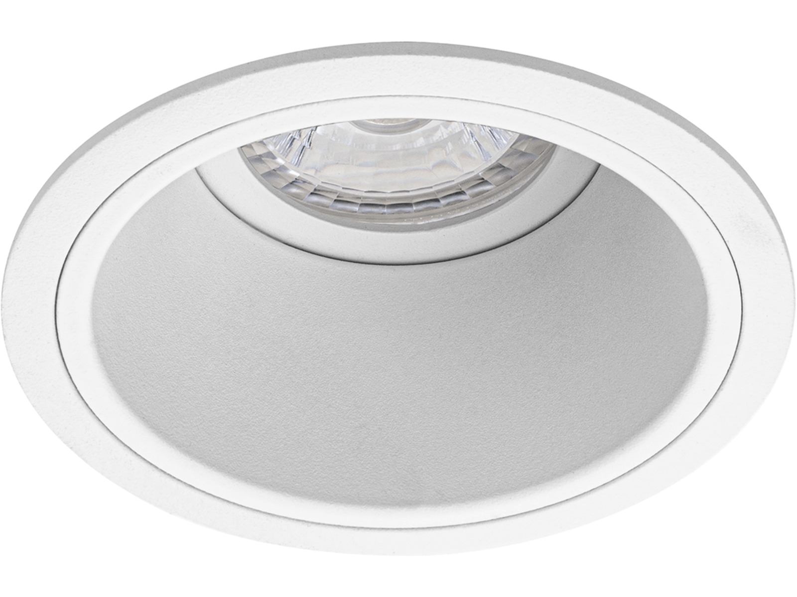 Pragmalux forsænket plads Mido rund hvid RAL9003 - inkl. GU10 Fitting