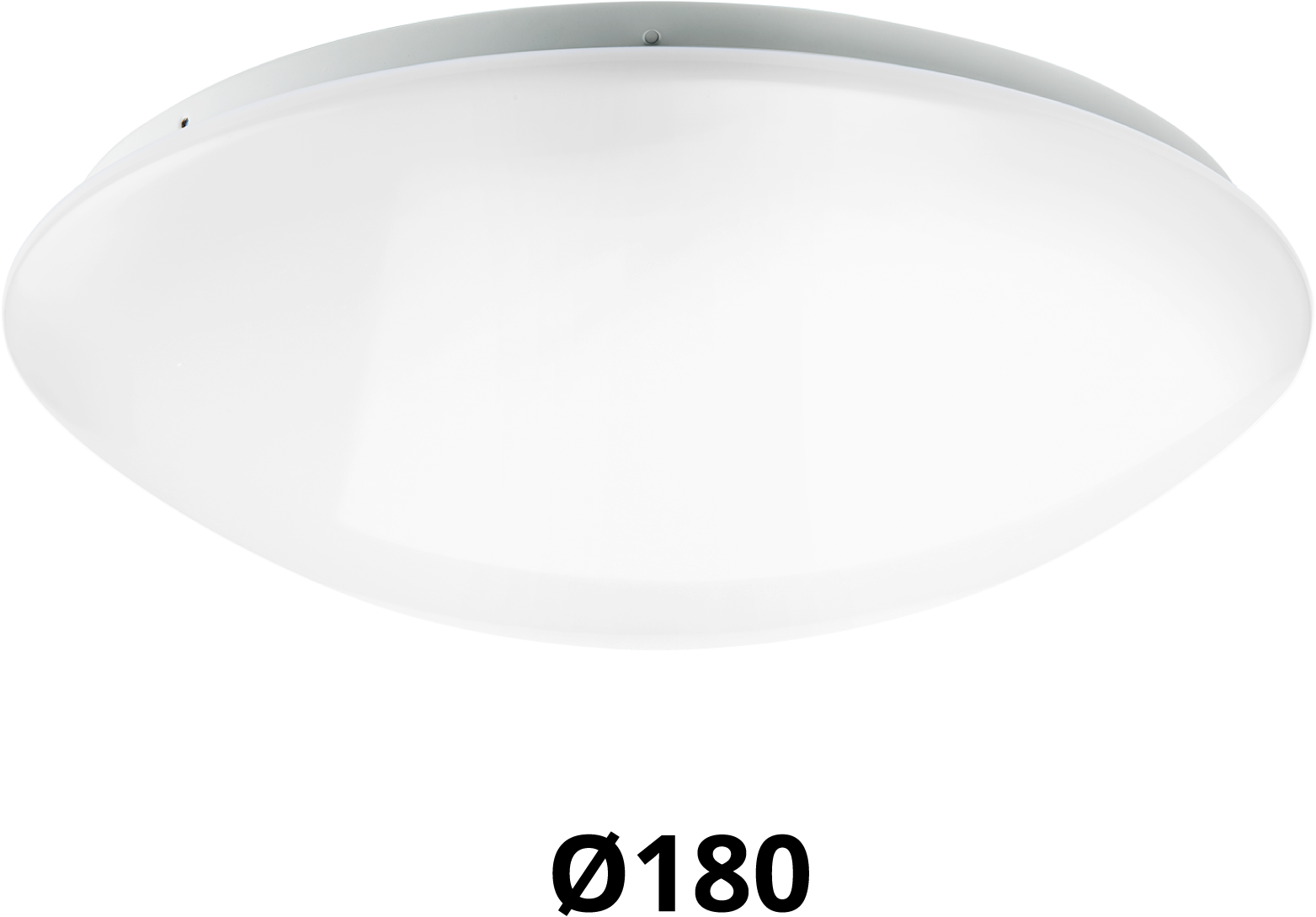 Pragmalux LED Plafond / Vægarmatur Polo IP64 8W 3000K 650lm Ø180 (1x18W)
