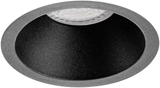 Pragmalux Påbygningsspot Cinto Rund Ring Sort RAL9004