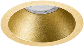 Pragmalux Påbygningsspot Cinto Rund Ring Guld RAL1003