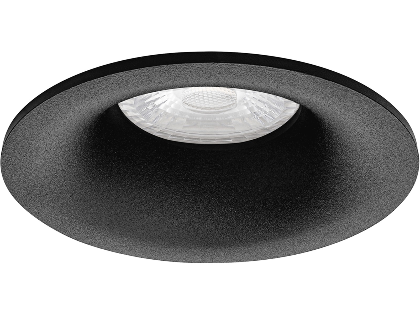 Pragmalux forsænket spot Nero rund sort RAL9004 - inkl. GU10 Fitting