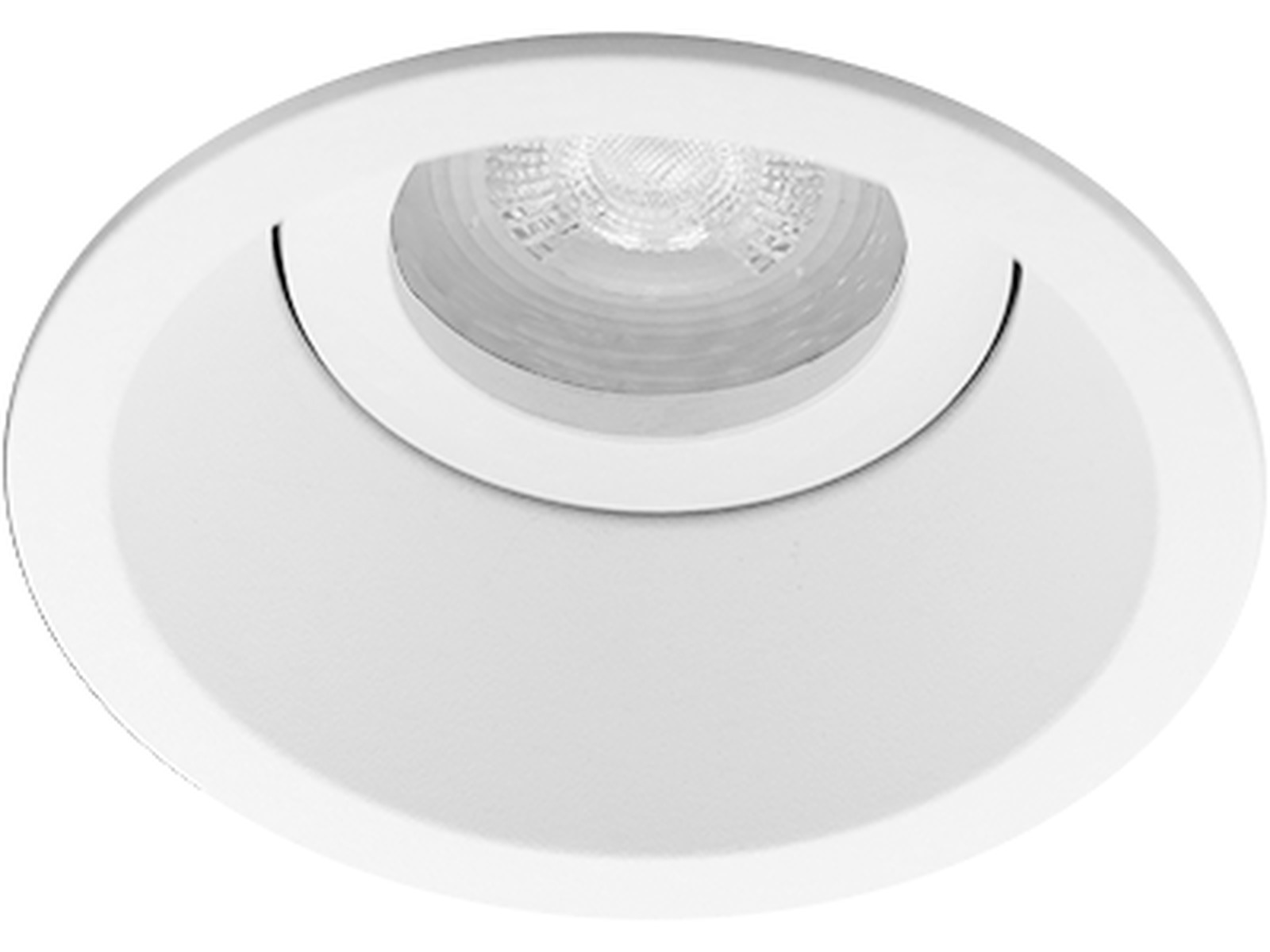 Pragmalux forsænket spot Zena rund tiltbar hvid RAL9003 - inkl. GU10 Fitting