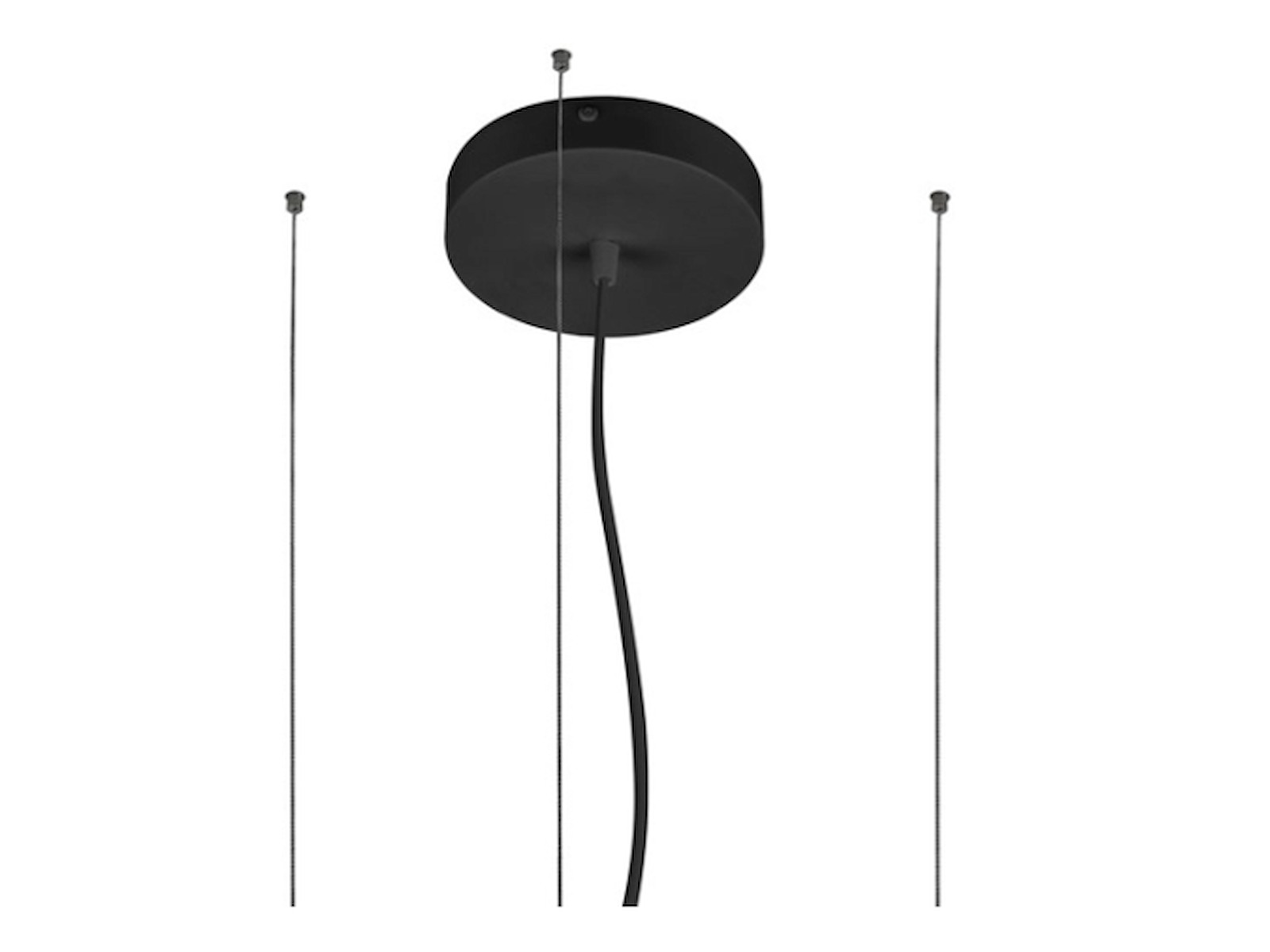Loftroset Sort til LUMINA Moon LED lampe  