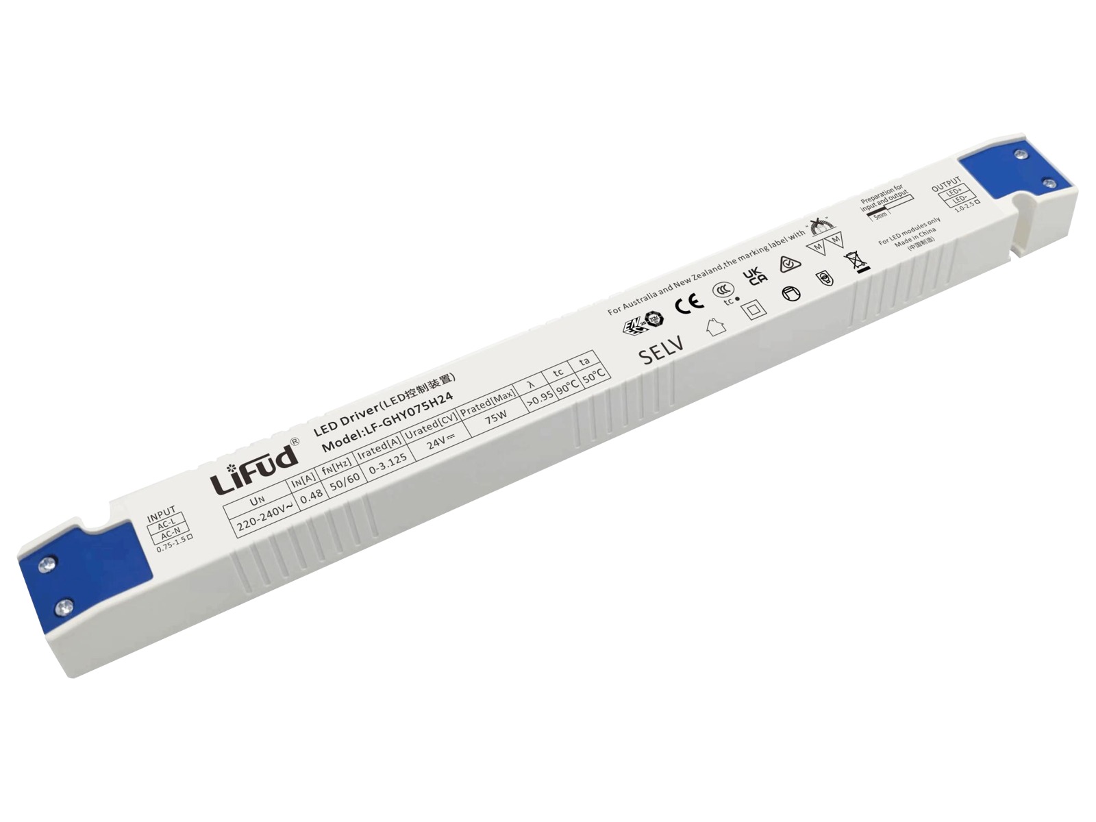 Lifud LED driver CV 24V. 75W/3.125A