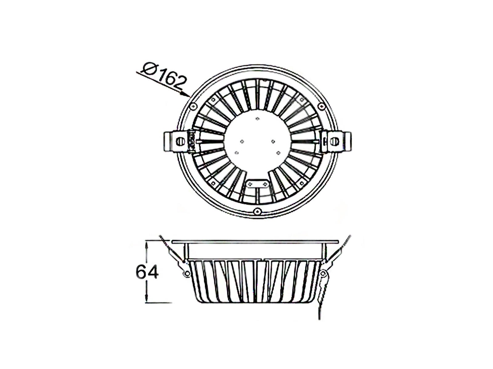 LD535(COB) LED Downlight 30W