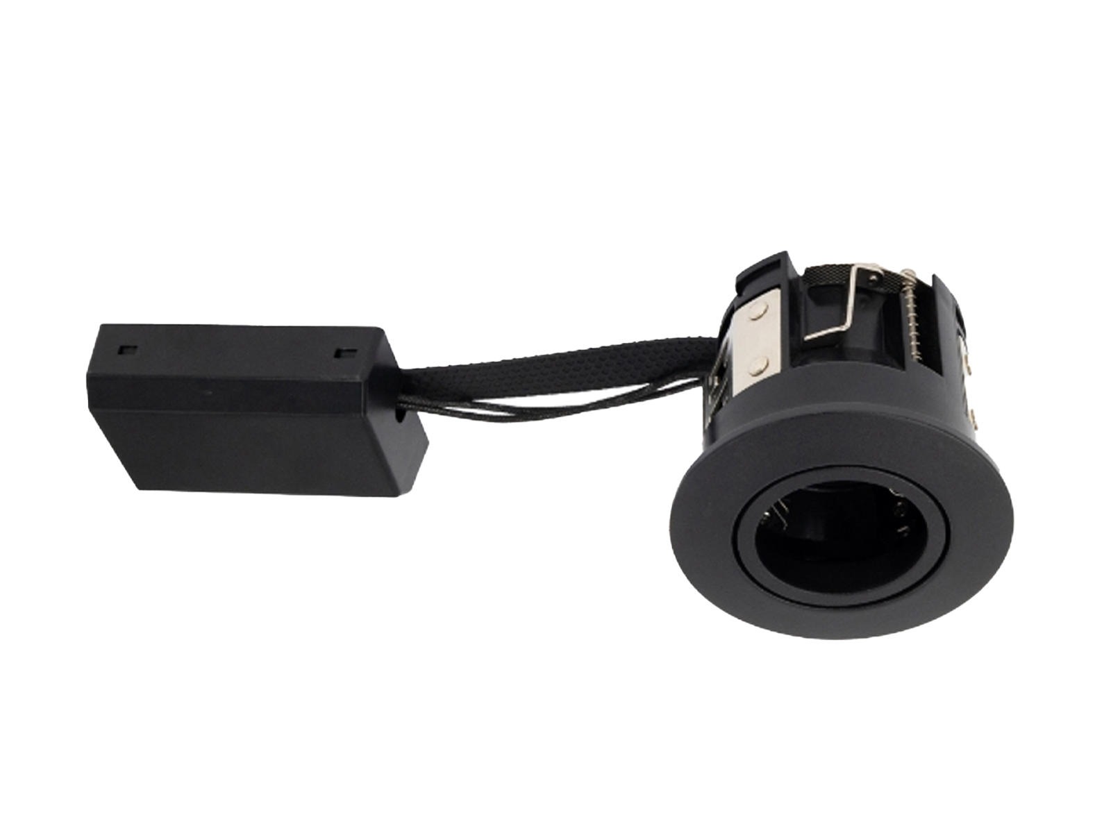 PureLED downlight for GU10. inde/udendørs. sort. Ø:88mm.