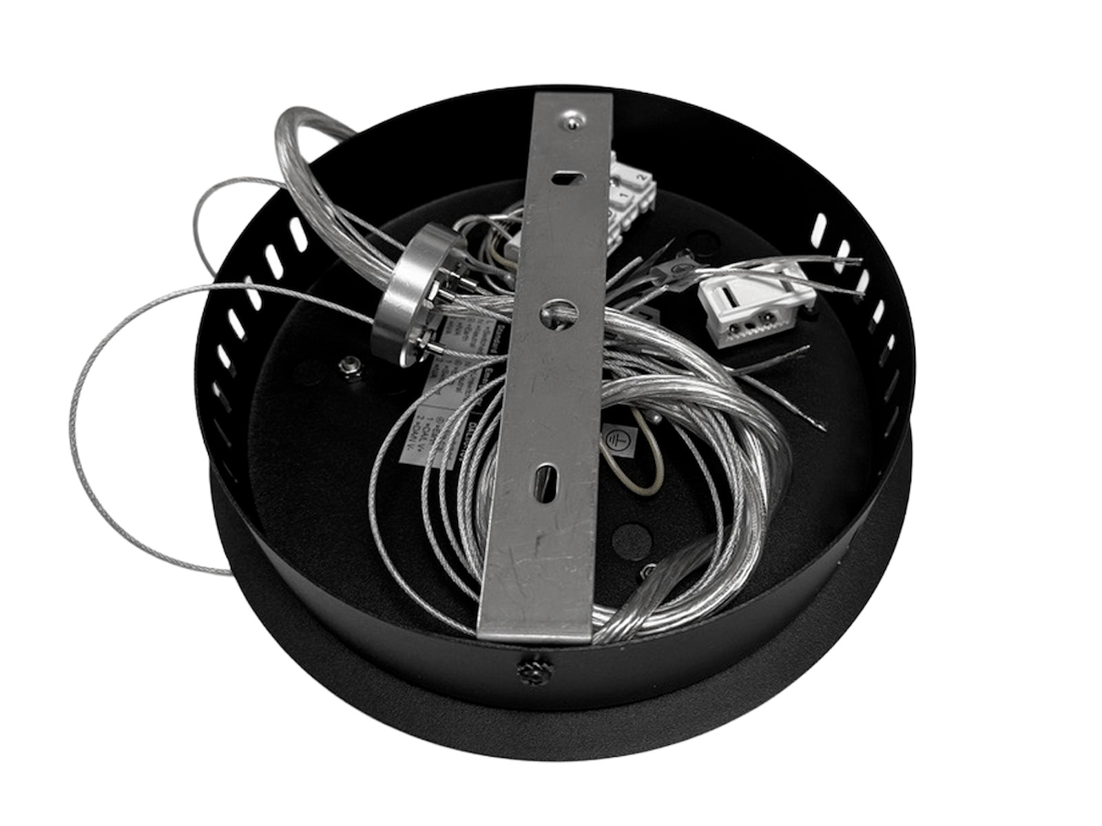 Wire center-ophængssæt sort. for LUMINA LED lampe Ø:80 cm.