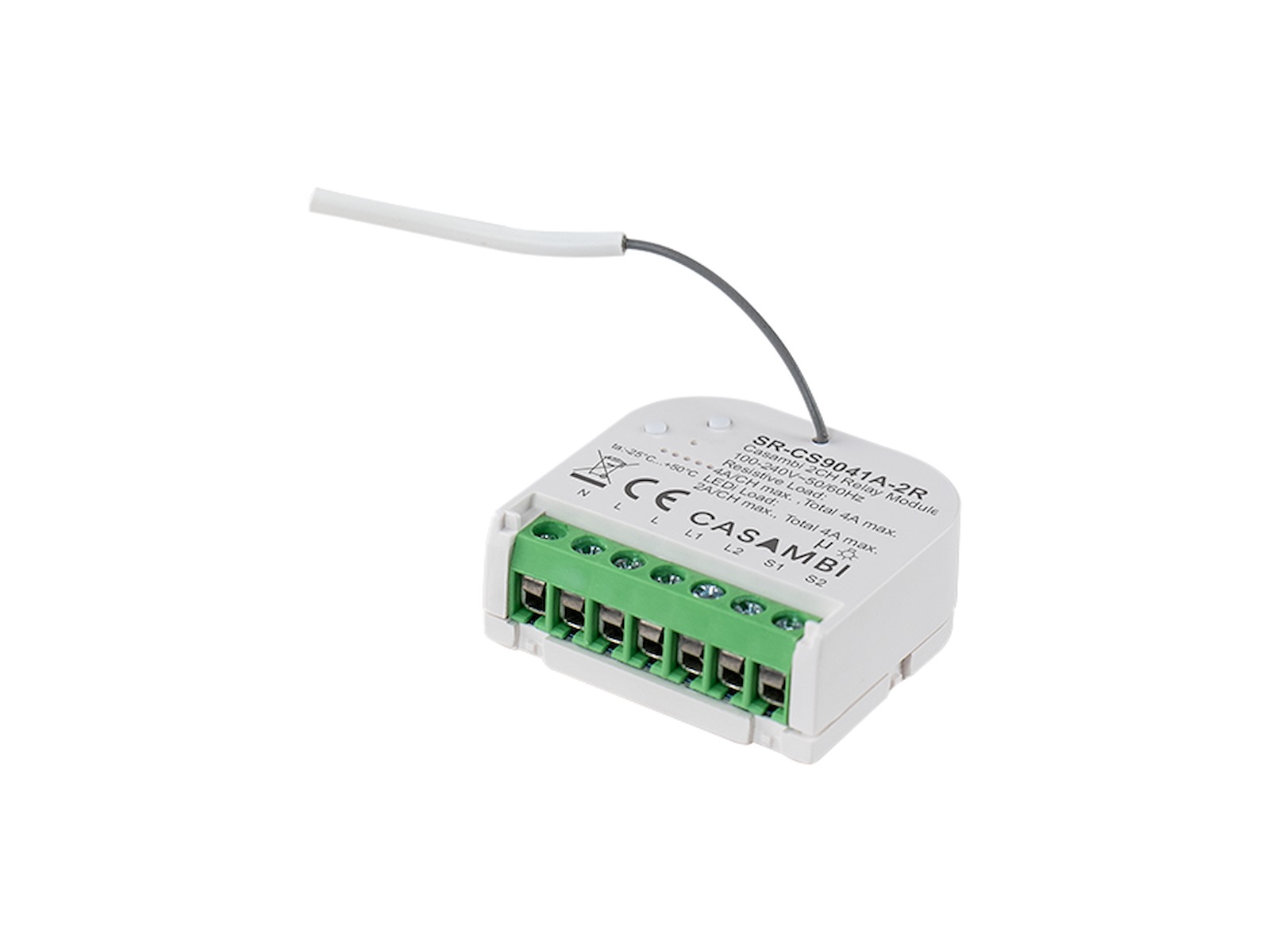 Casambi Smart Relæ. 2 kanal