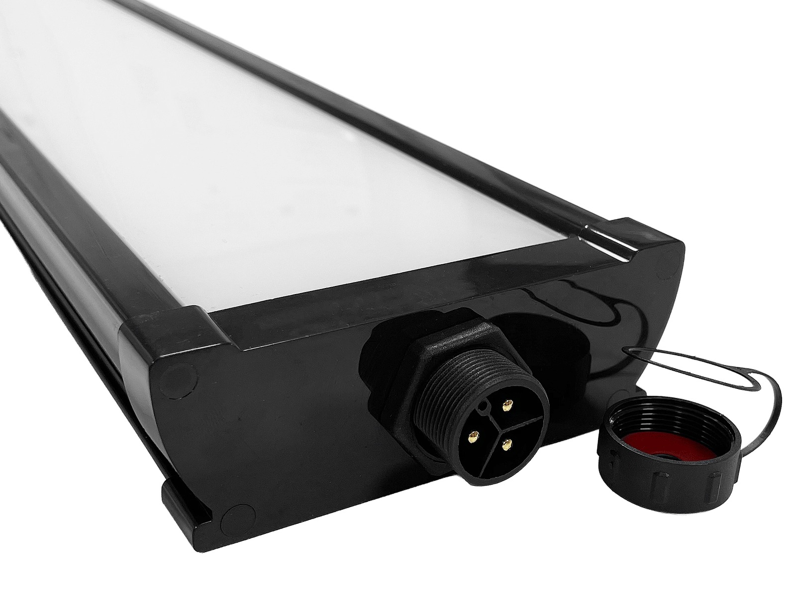 High-Lux LED armatur sort 60W 150 cm. NW inkl. tilslutninger