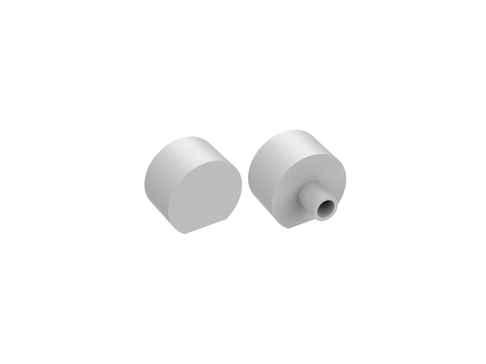 Endestk.sæt (med hul7uden hul) for silikone-tube for LED strip 12*13
