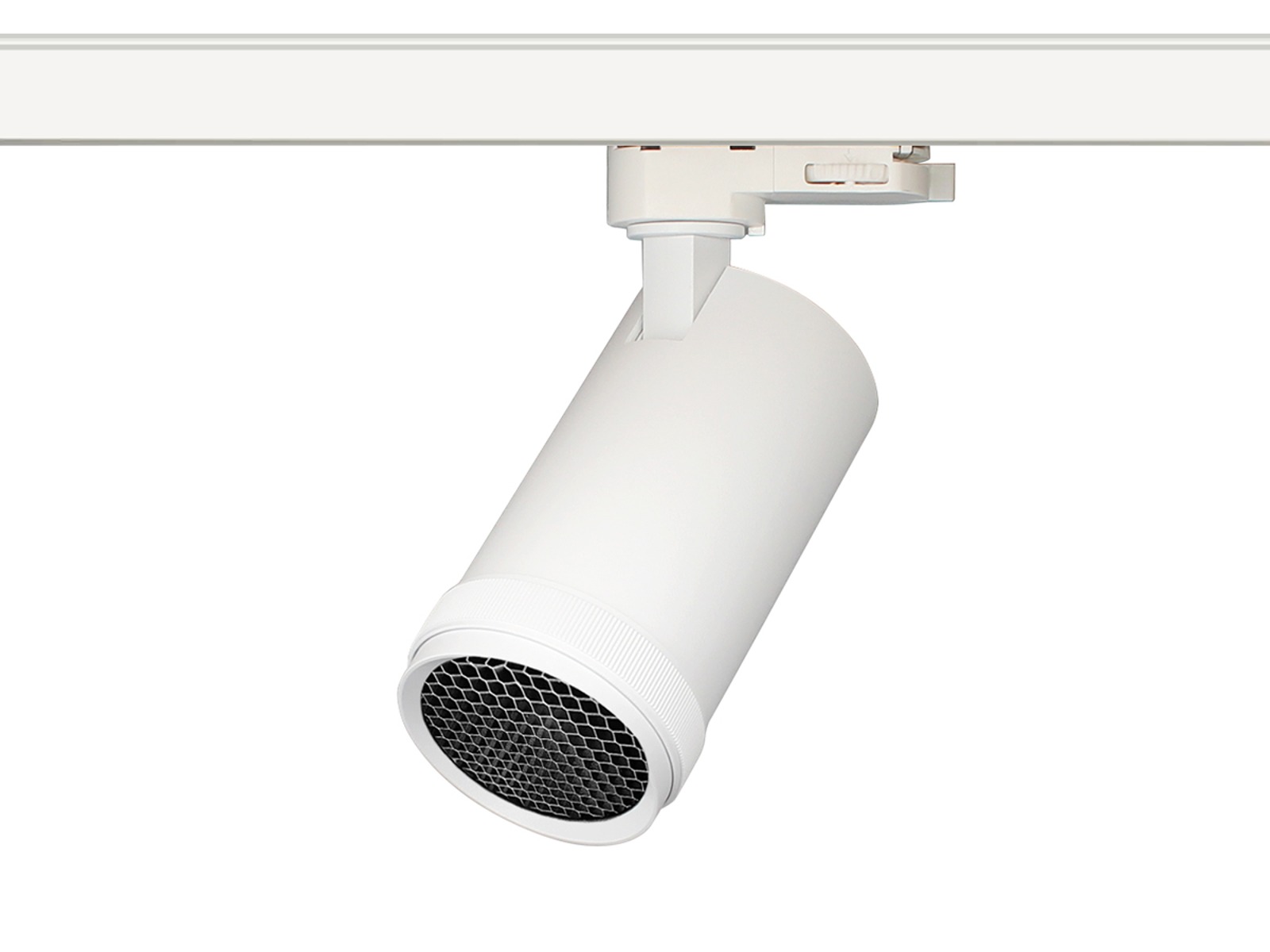 LED Honeycomb Soft Zoom skinnespot 10W – hvid – CRI90 – 3-faset
