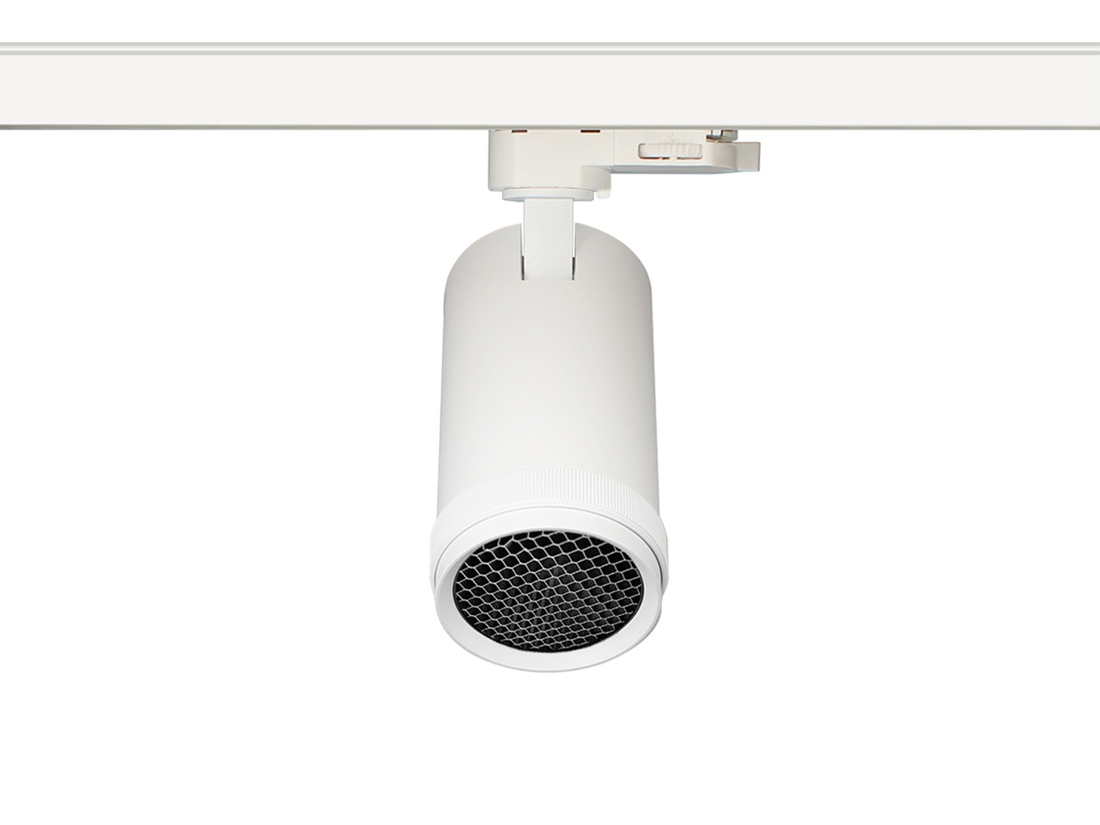 LED Honeycomb Soft Zoom skinnespot 10W – hvid – CRI90 – 3-faset