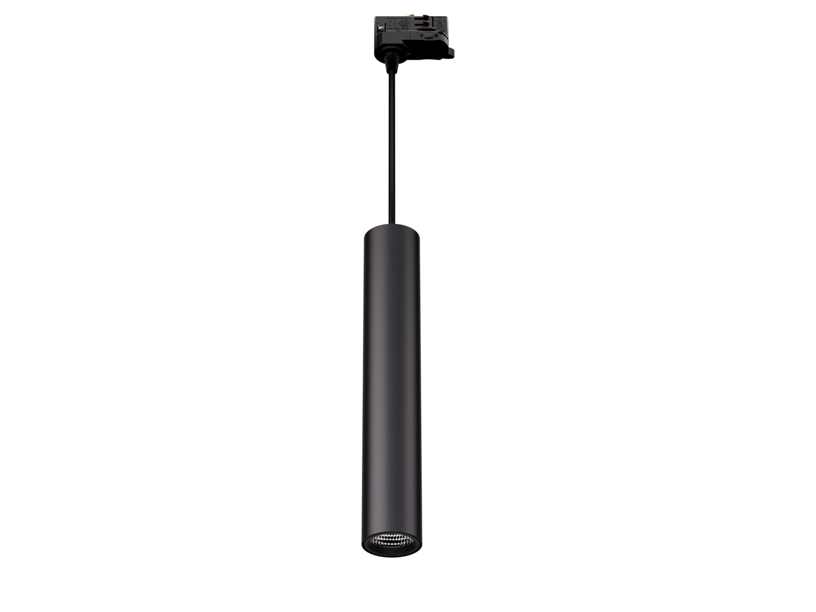LED track cylinder-pendel 10W. WW. sort. 3-faset