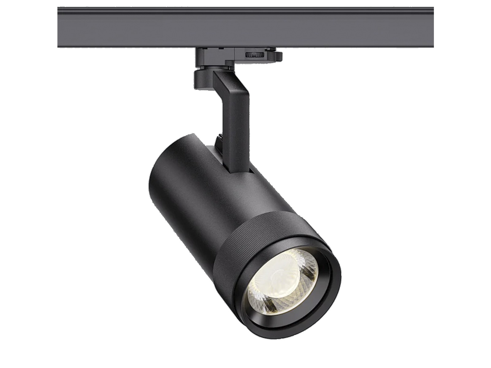 A1 LED skinnespot zoom 30W – varm hvid – sort – 3-faset adapter