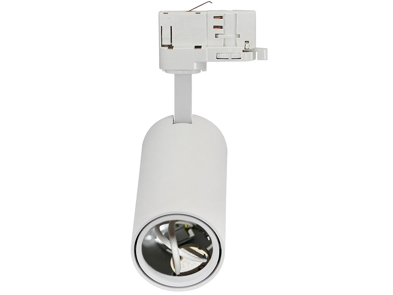 GU10 3-faset track-light adapter – hvid