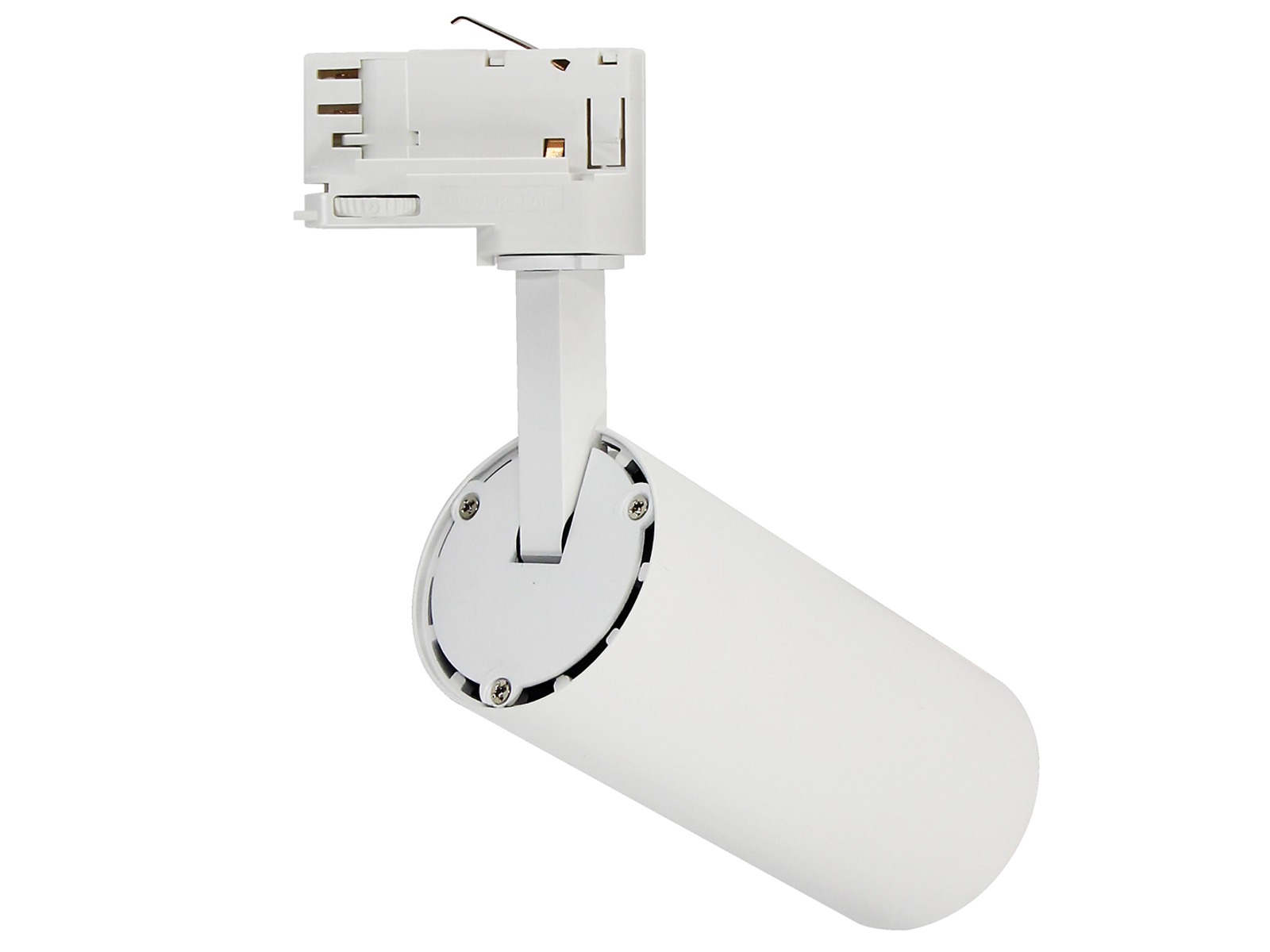 GU10 3-faset track-light adapter – hvid