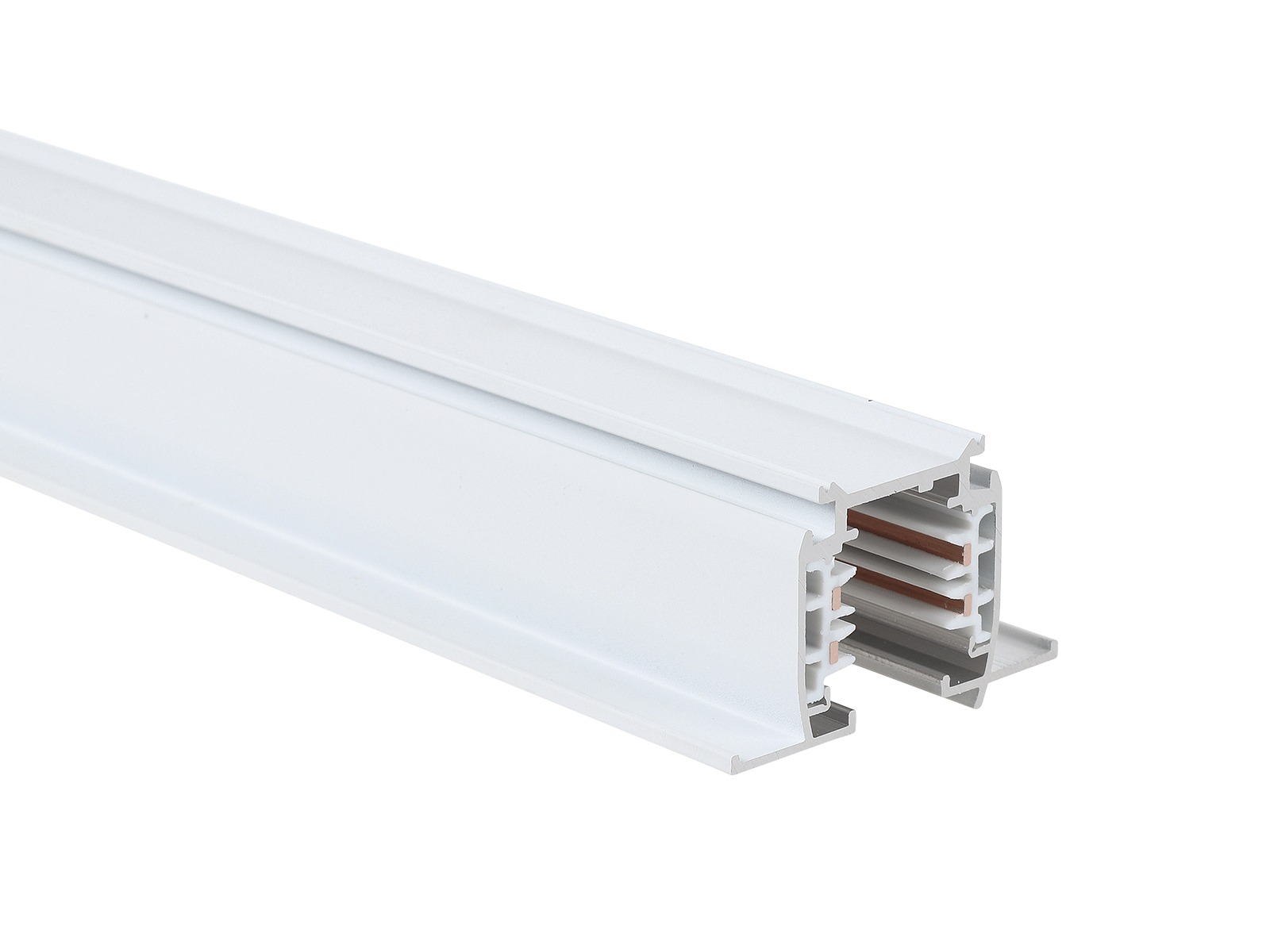 Indbygnings Track Rail 1,5 m 3-faset – hvid
