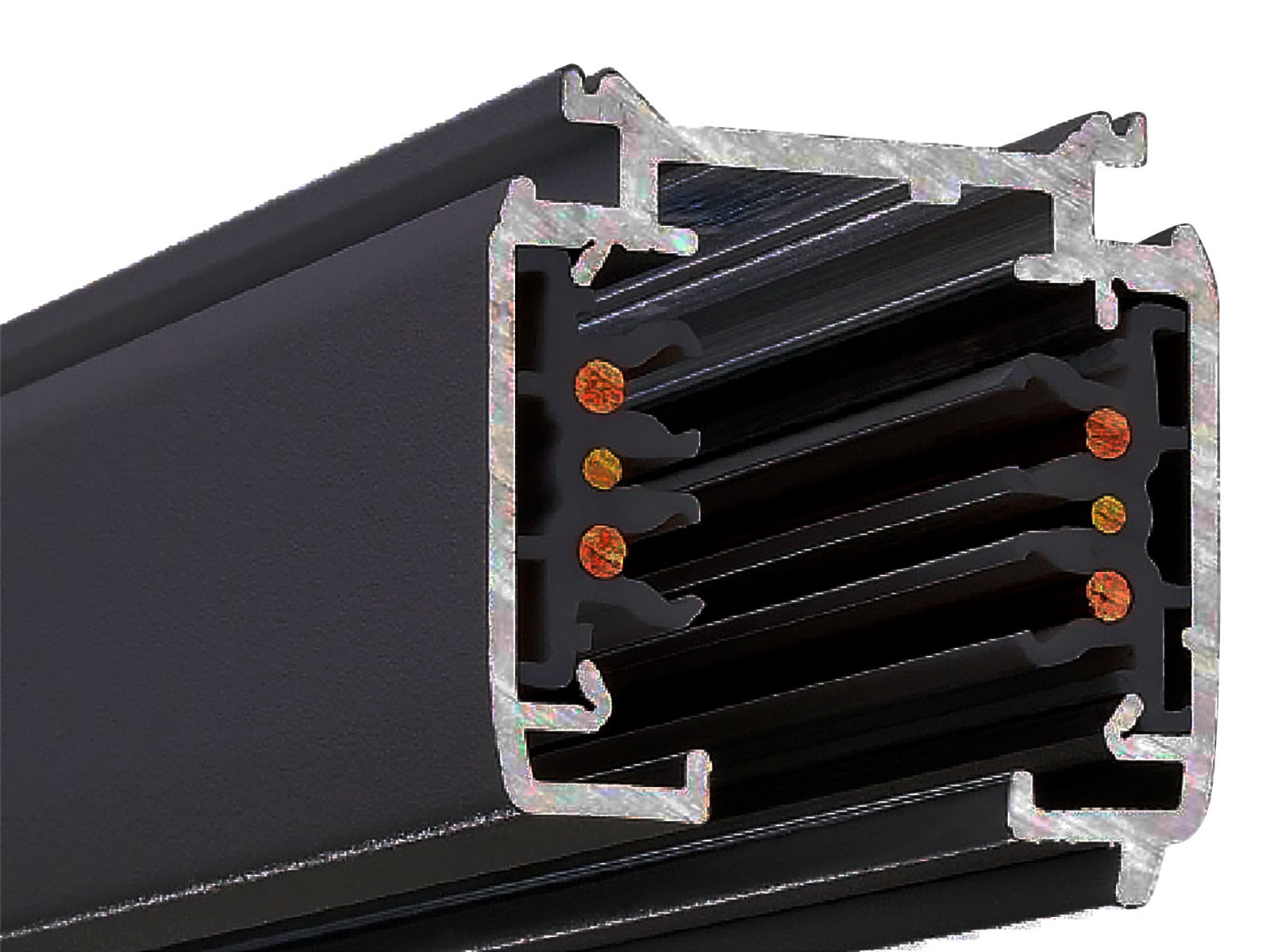 PRO Track Rail 3 m 3-faset – sort