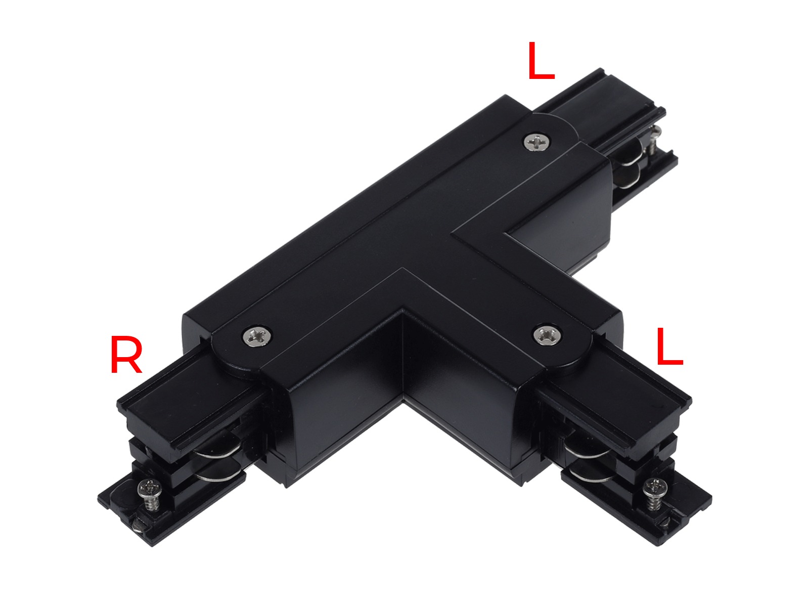 Track Rail T-samling – 3-faset – sort