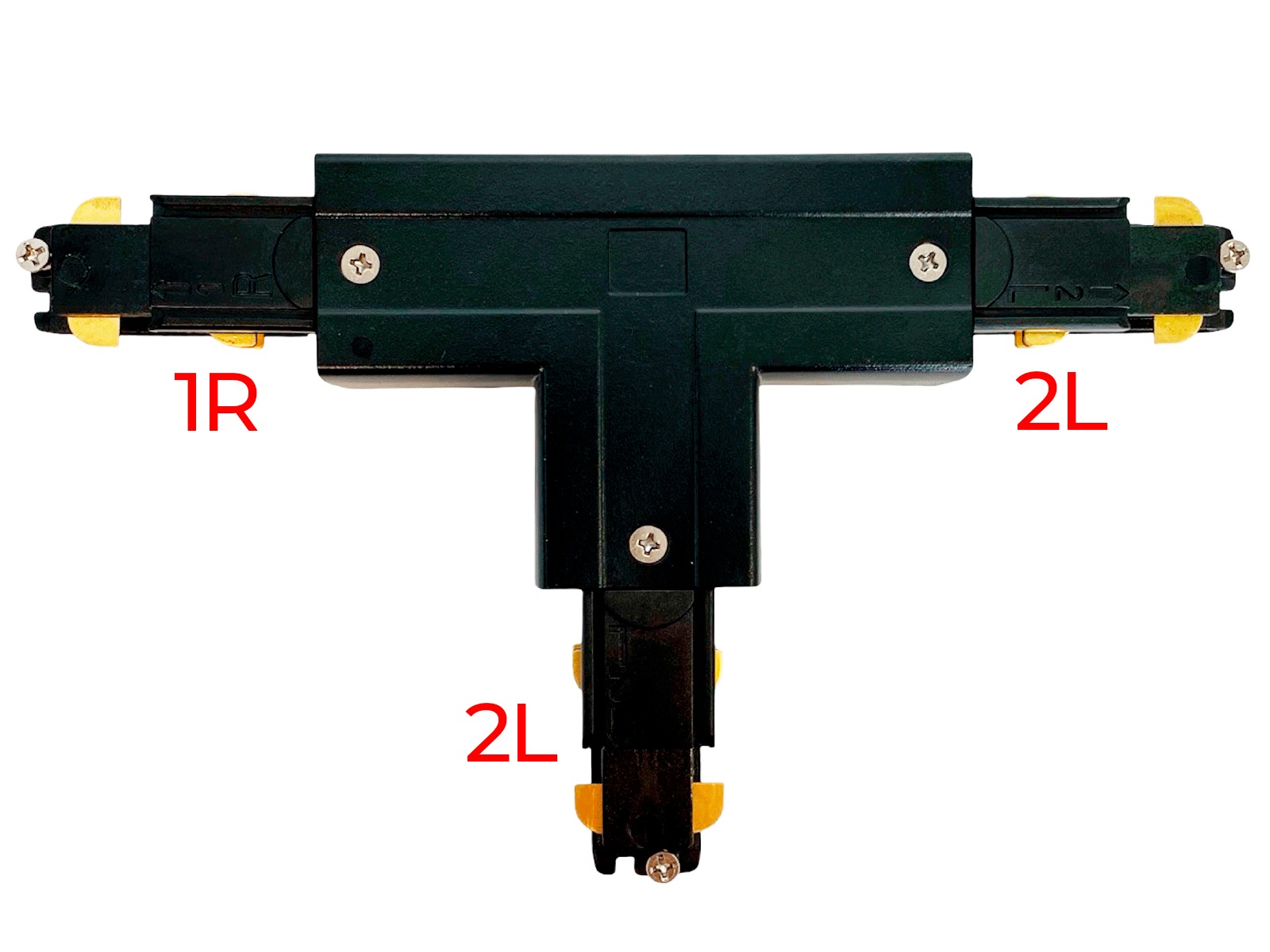 Rund Track Base indbygning 3-faset – sort