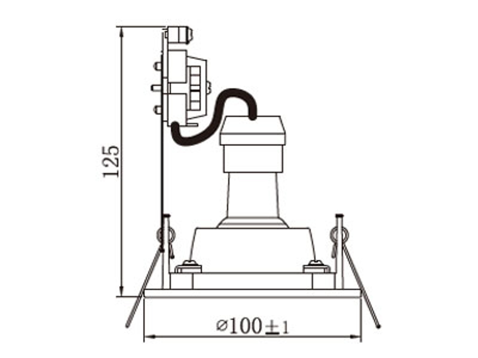 LED udhængs-downlight