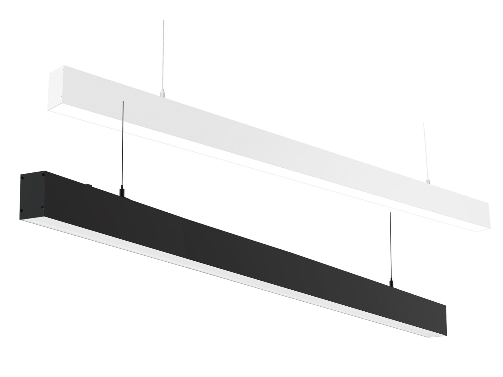 SQUARE G2 LED TrueColor armatur 120 cm. 40W. WW. SORT eller HVID