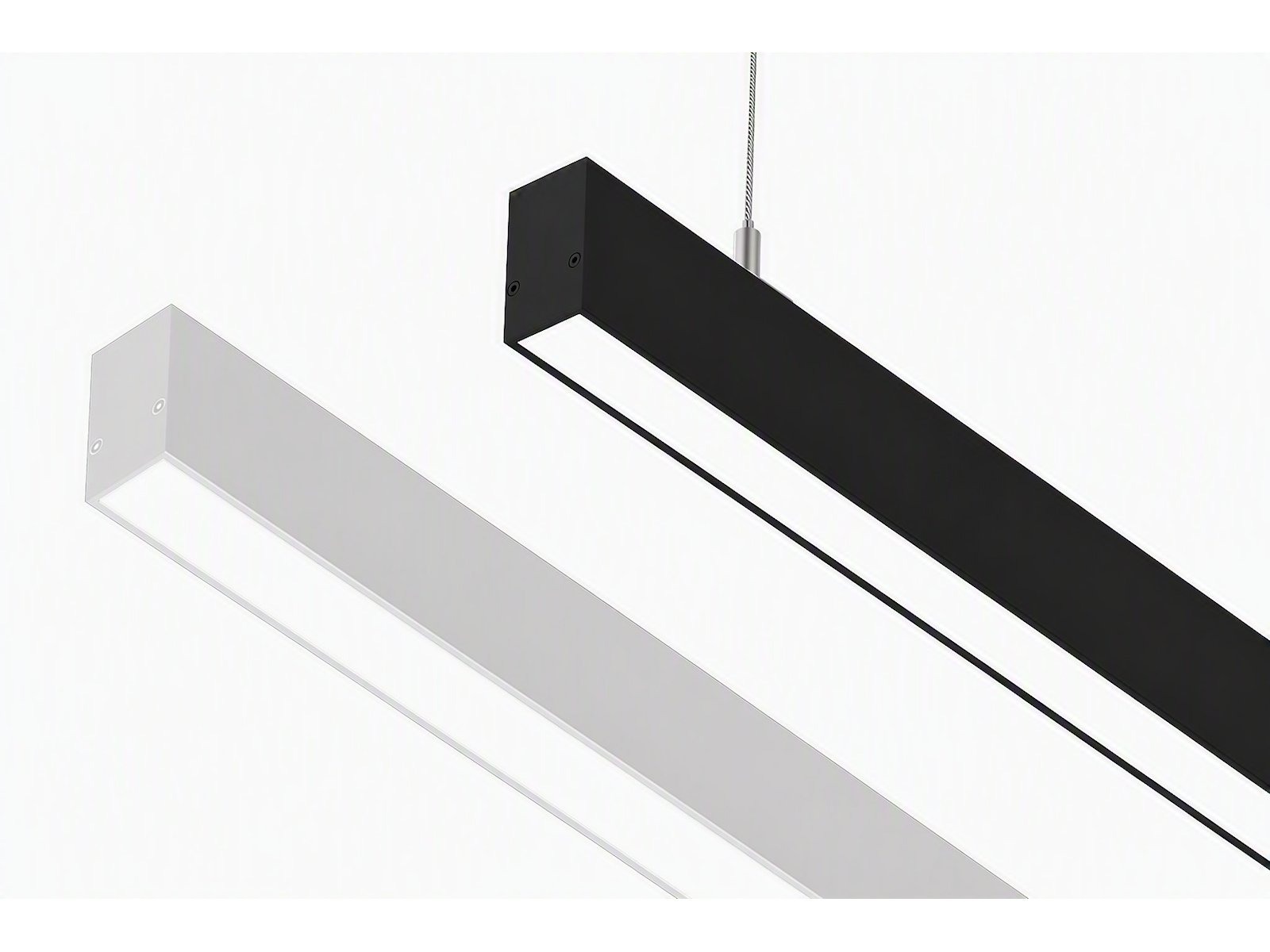SQUARE G3 LED TrueColor armatur WW 90 cm. HVID eller SORT