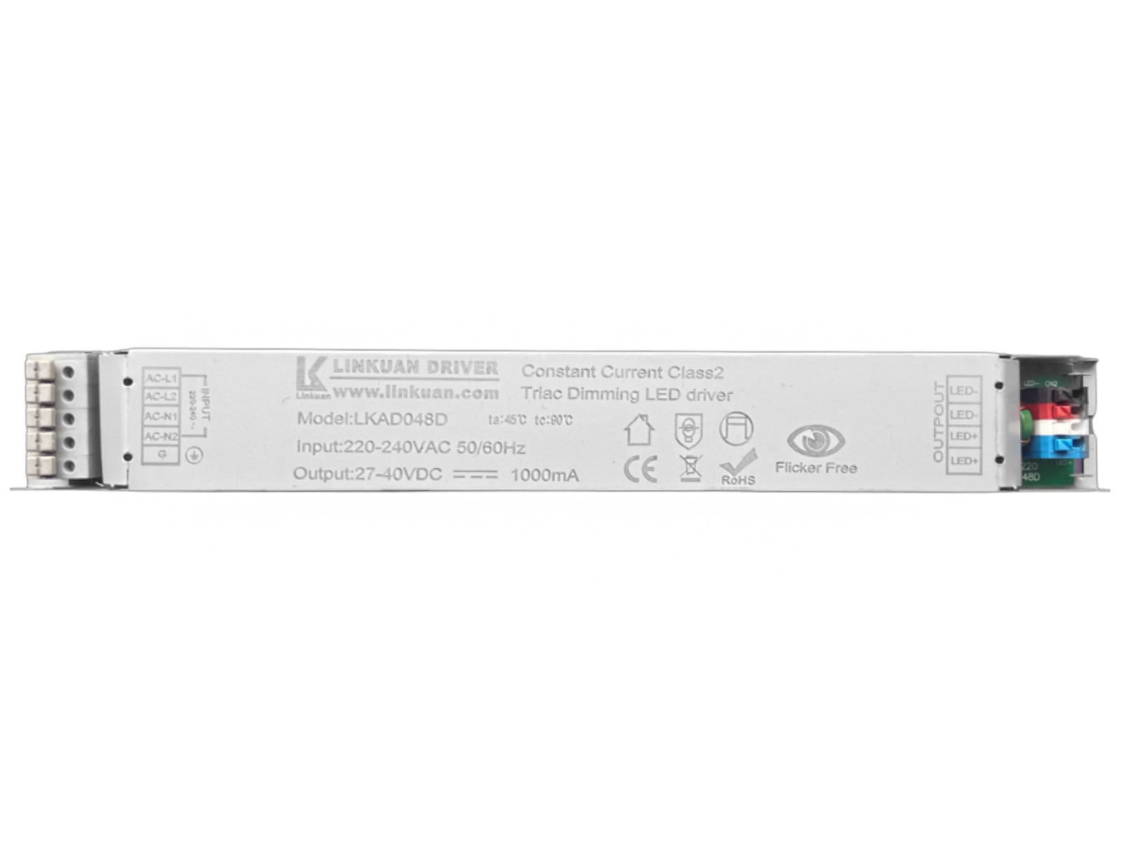 Triac-dæmpbar indbygningsdriver. CC